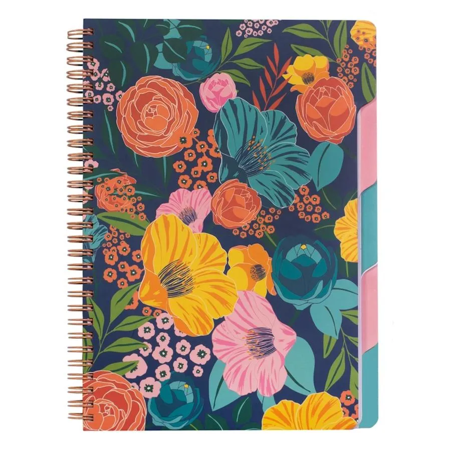 Steel Mill & Co. 5-Subject Notebook - Garden Blooms