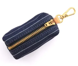 THE FOGGY DOG | Navy Pinstripe Leash Bag