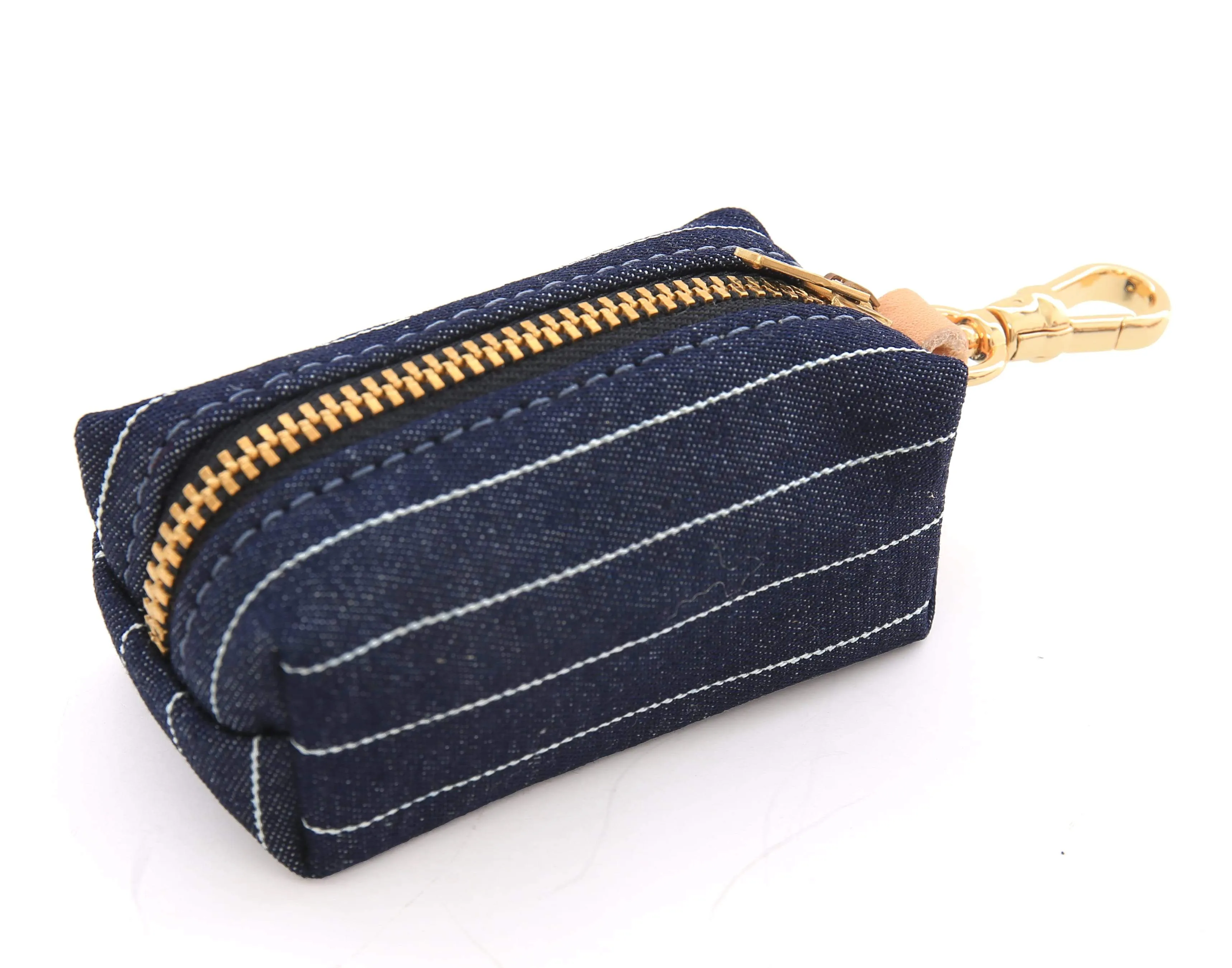 THE FOGGY DOG | Navy Pinstripe Leash Bag