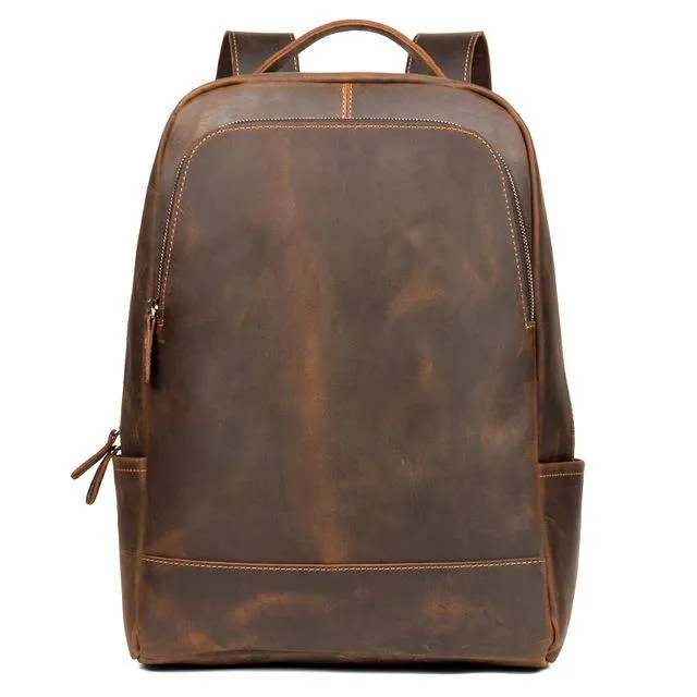 The Vernon Backpack | Genuine Vintage Leather Minimalist Backpack