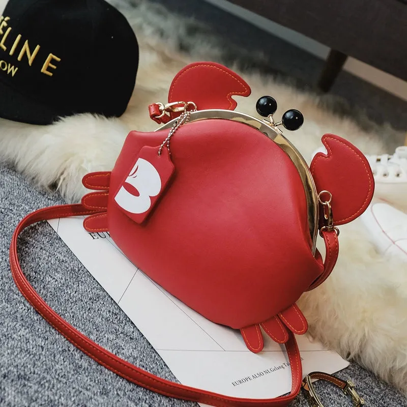 Trendy Crab Crossbody Handbag Purse