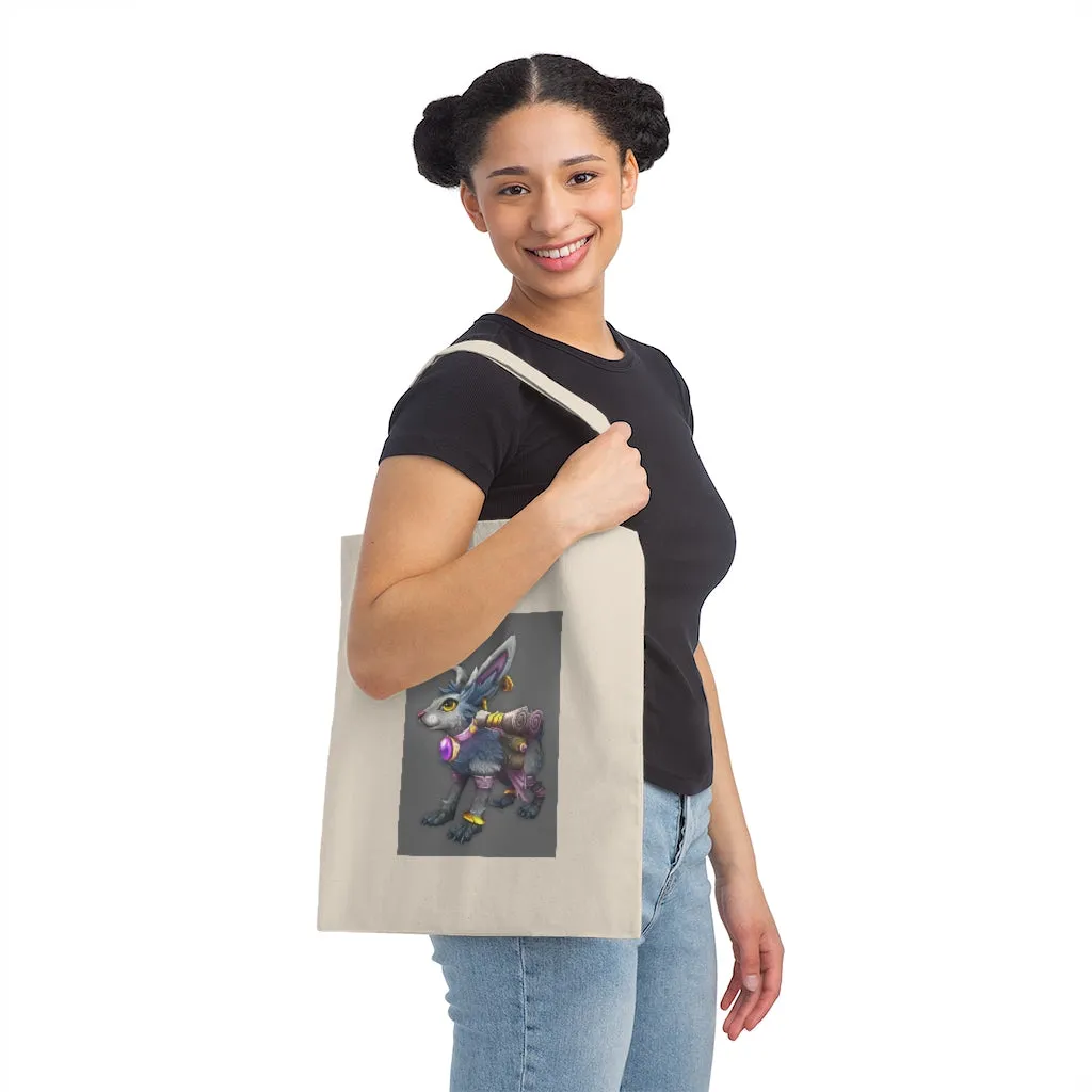 White Amara Canvas Tote Bag