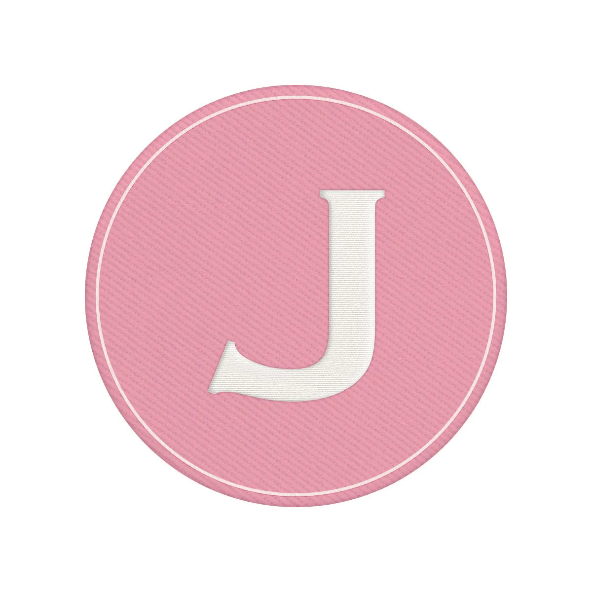 Woven Monogram Pink Patch