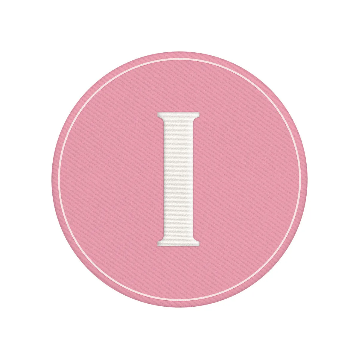 Woven Monogram Pink Patch