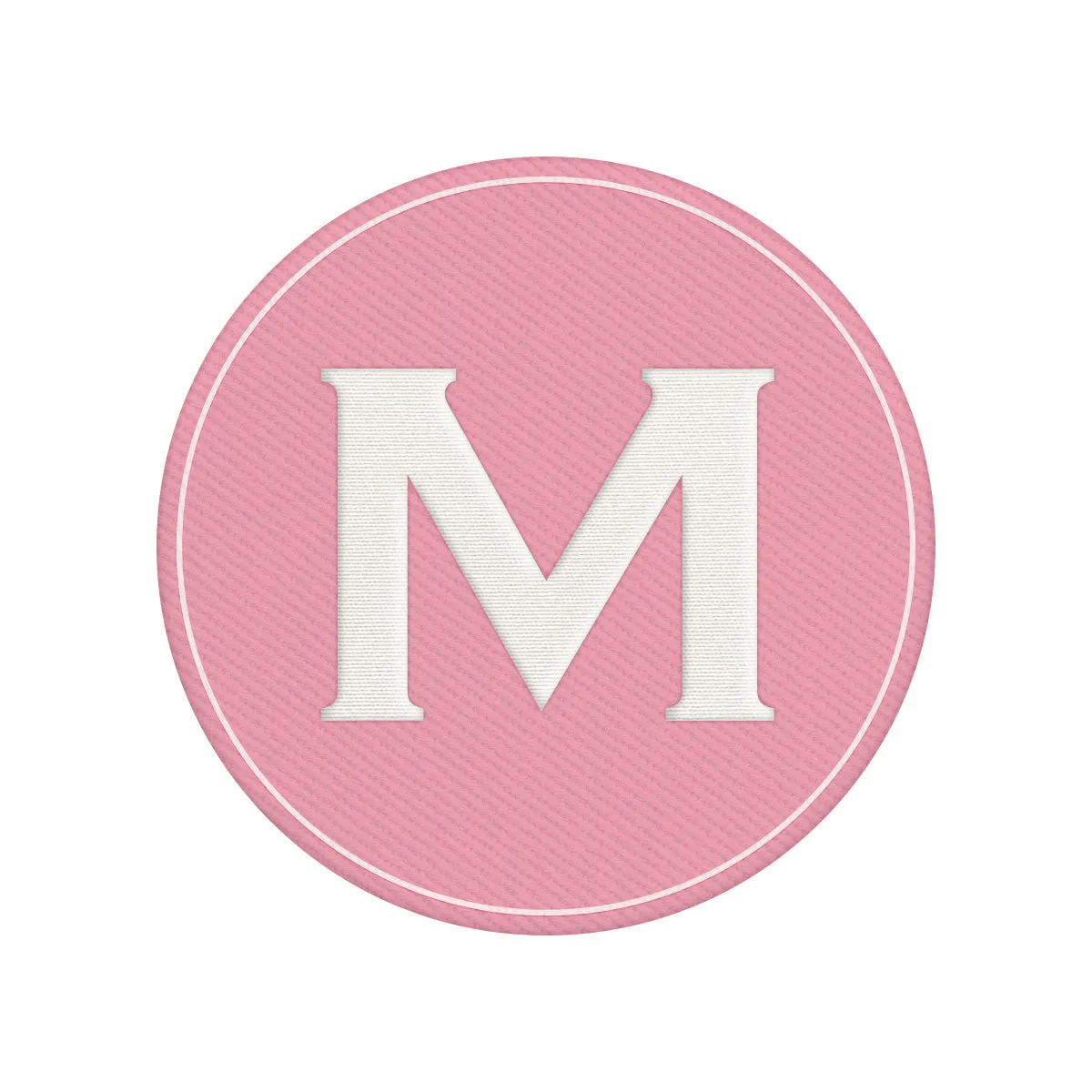 Woven Monogram Pink Patch