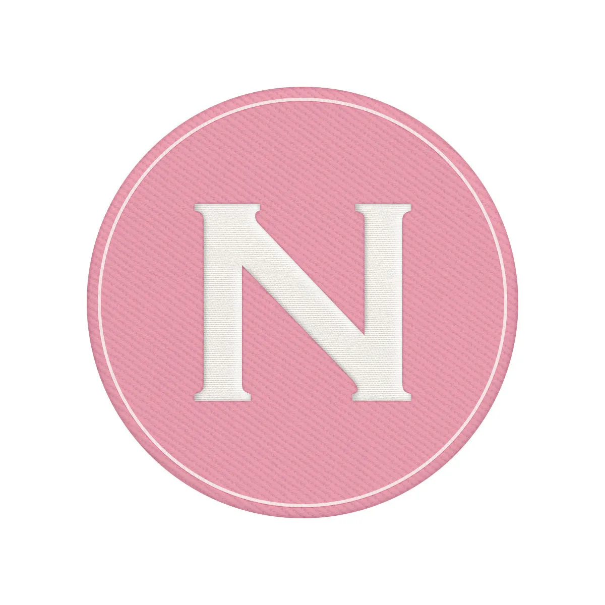 Woven Monogram Pink Patch