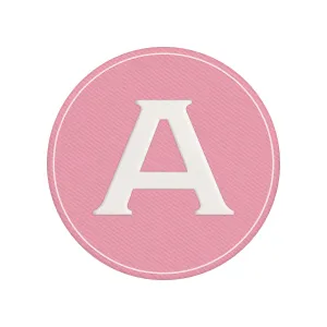 Woven Monogram Pink Patch