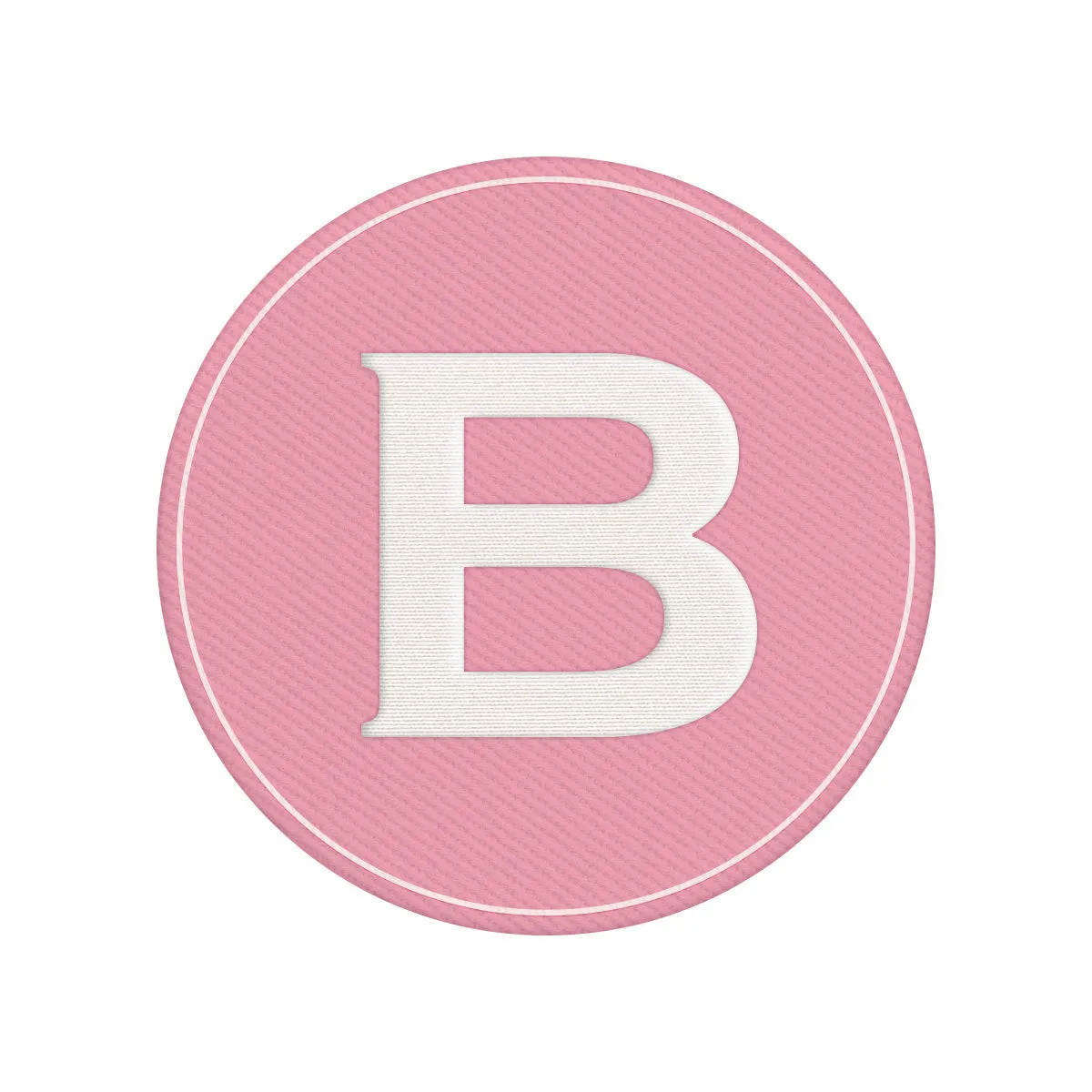 Woven Monogram Pink Patch