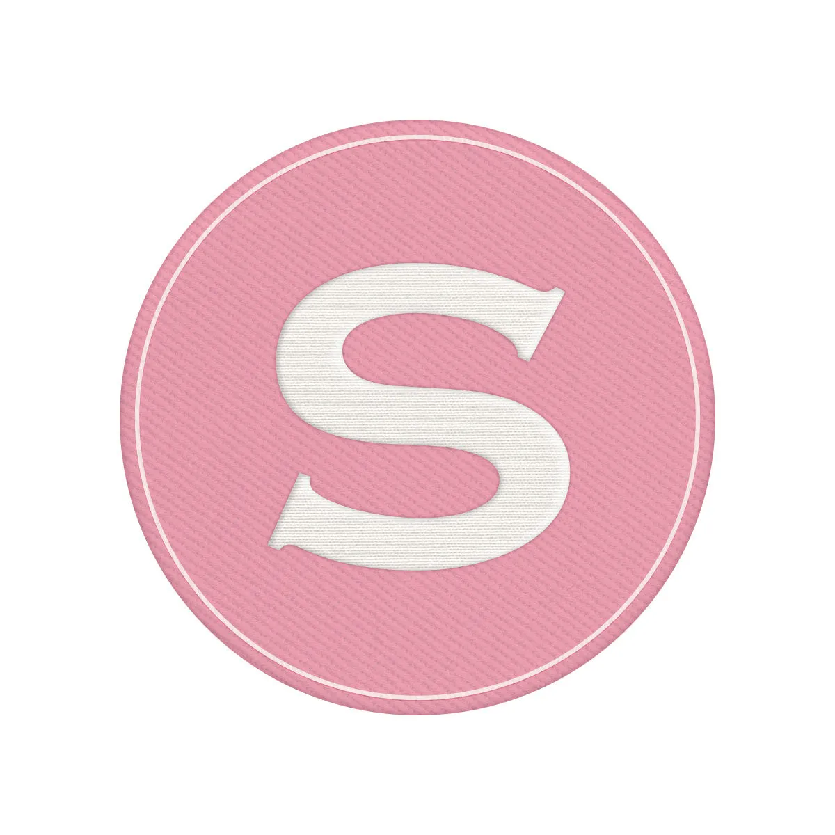 Woven Monogram Pink Patch