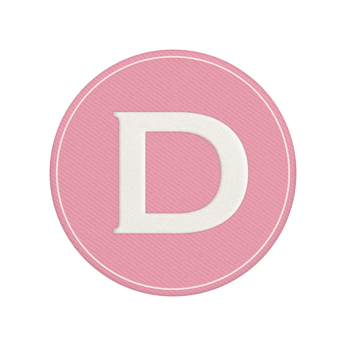 Woven Monogram Pink Patch