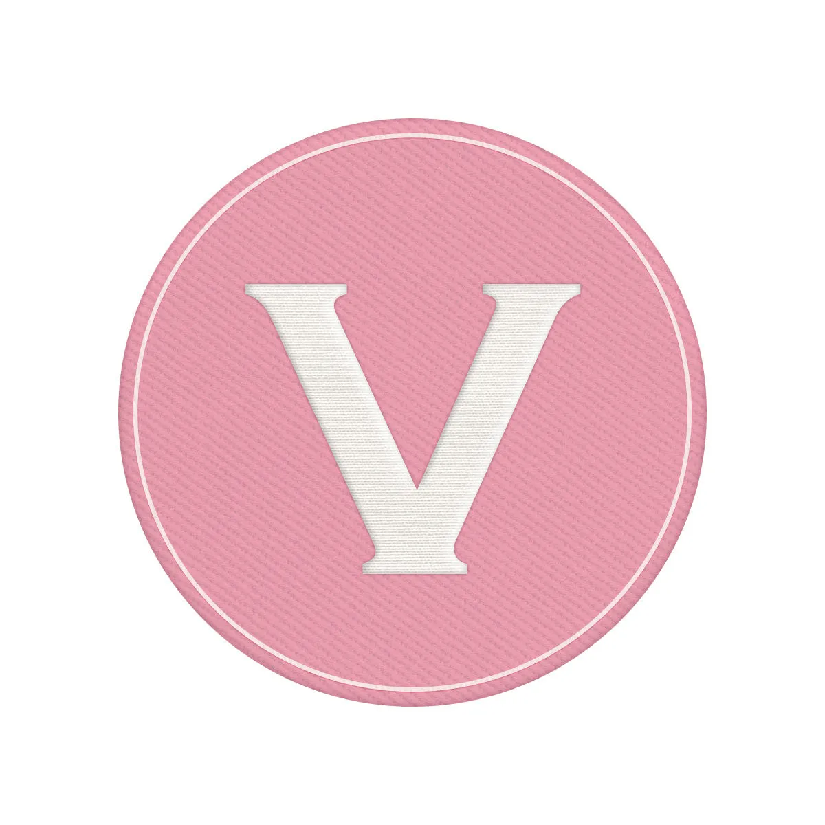 Woven Monogram Pink Patch