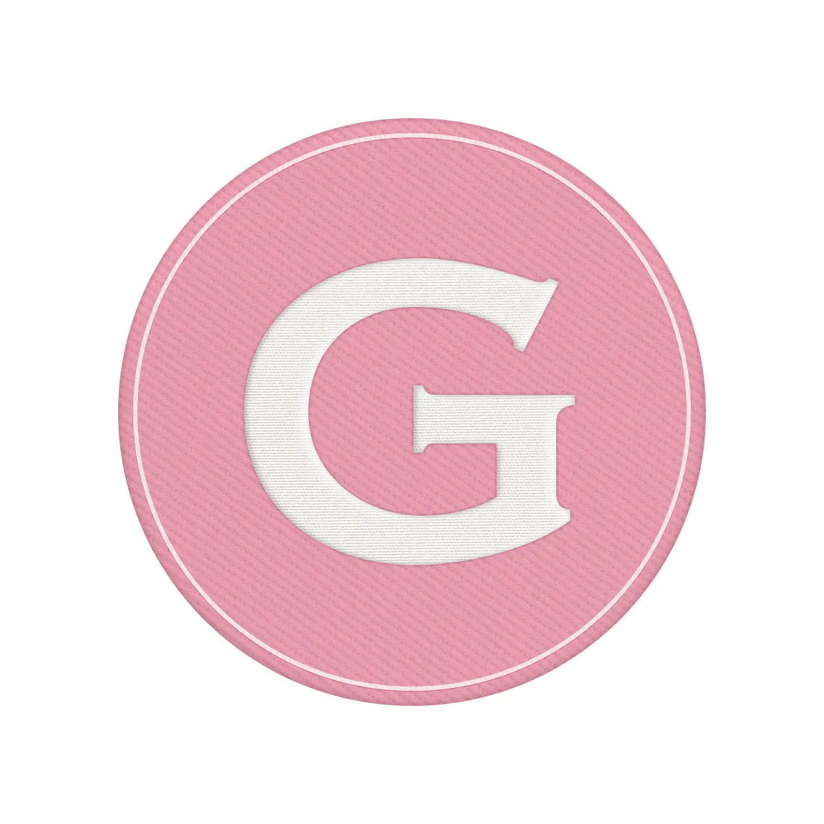 Woven Monogram Pink Patch