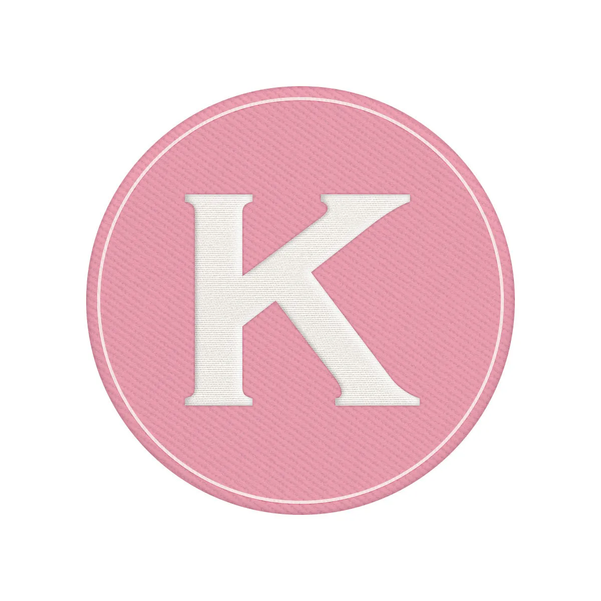 Woven Monogram Pink Patch