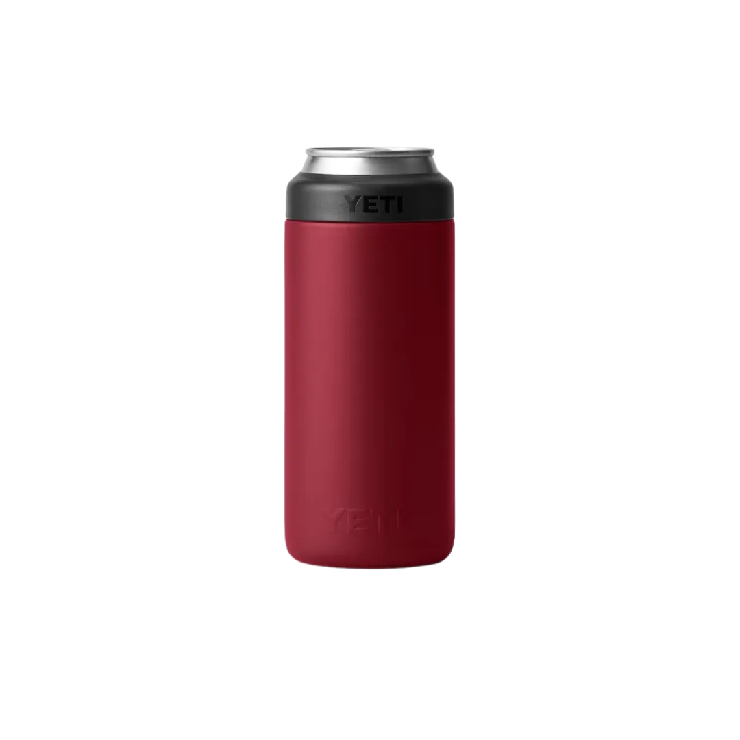 Yeti Rambler 12oz Harvest Red Slim Can Cooler